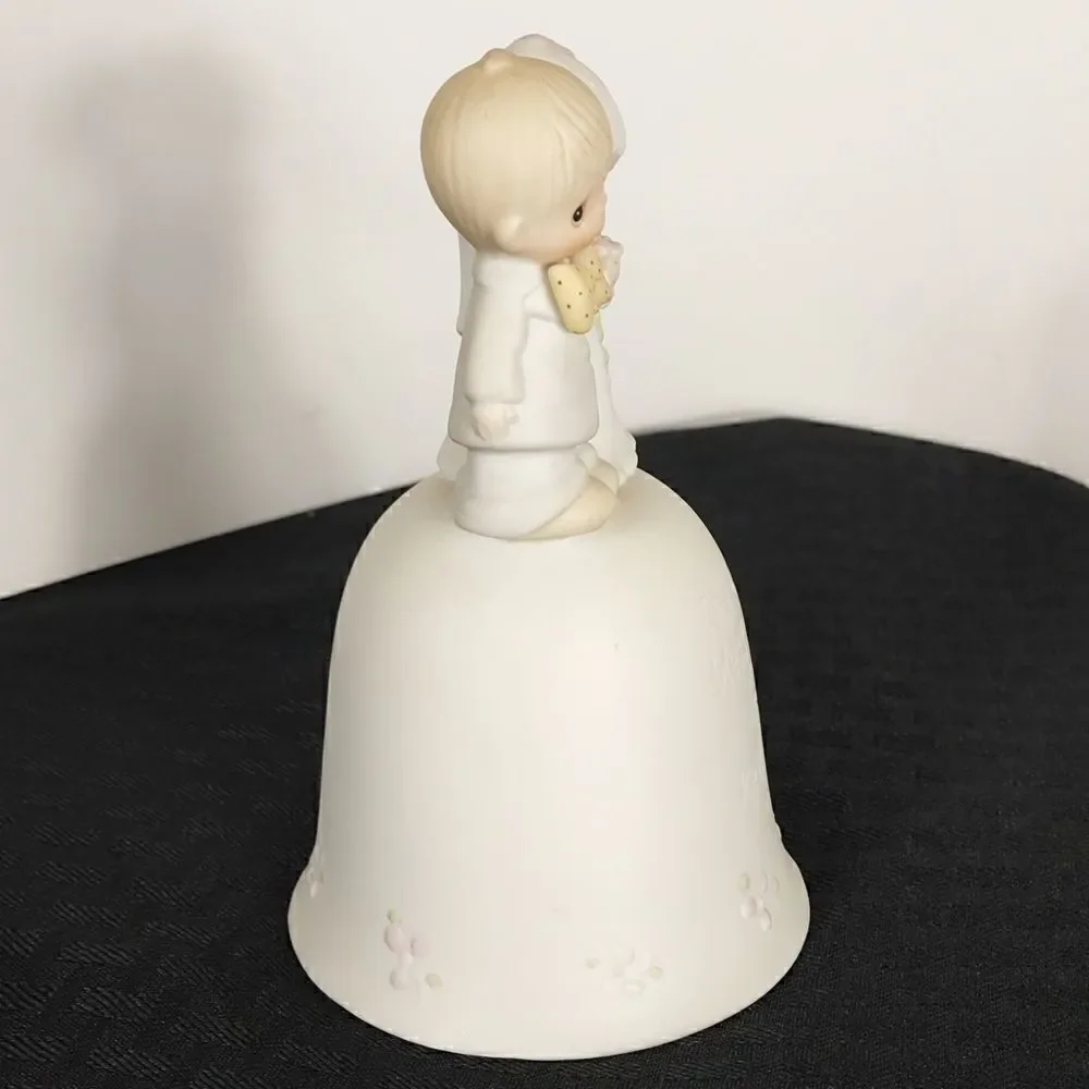 Bride & Groom Precious Moments Porcelain Bell.